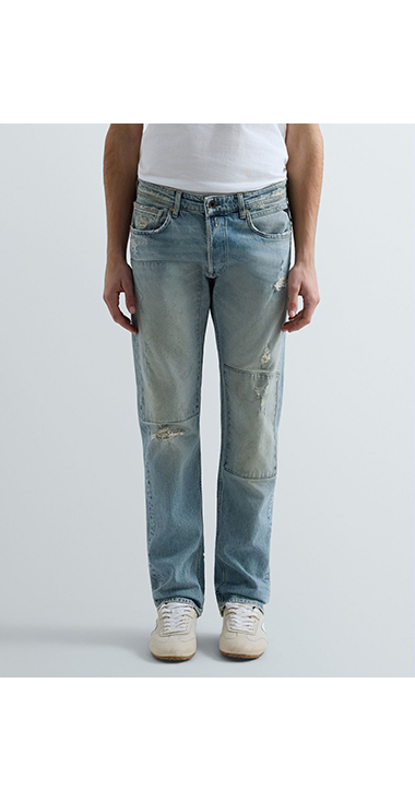 スリムストレートフィットGROVER Aged20 オーガニックコットンデニム